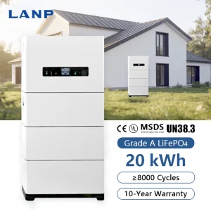 All in One 20kWh 102.4V Stacked LiFePO4 Lithium Battery Hybrid Inverter Off Grid &amp; Grid Tied Energy Storage System for Home Use