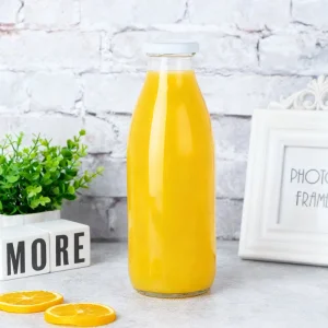 Premium Reusable Glass Bottles for Yogurt, Juice, Coffee, and Milk