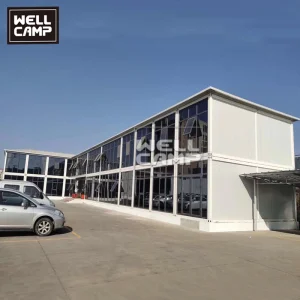 Campamento temporal de trabajo de bajo costo para construcción, oficina portátil prefabricada