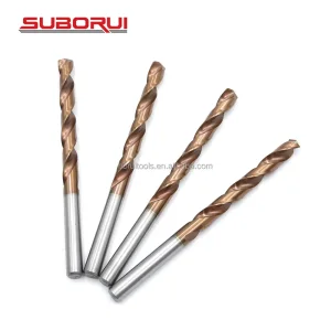 Suborui OEM ODM Factory New 6mm HSS DIN338 M35 Cobalt Twist Drill Bits for Stainless Steel Metal Drilling