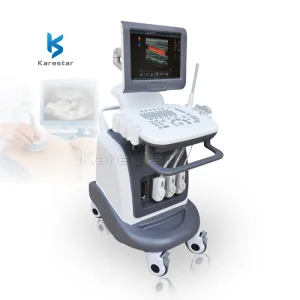 Sistema de ecografía Doppler color de carrito a precio económico para hospital
