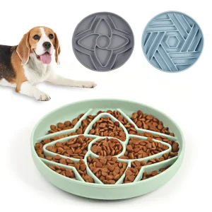 New Design Bpa Free Silicone Pet Bowl Slow Food Feeding Customized Portable Slow Feeder Dog Bowls