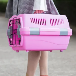 PET Carrier Box Plastic Airline Pet Carrier Box Safe and Comfortabe Pet Carry Box