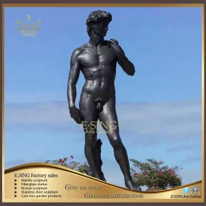 Outdoor Garden Life Size Famous Brass David Statue Bronze Man Sculpture