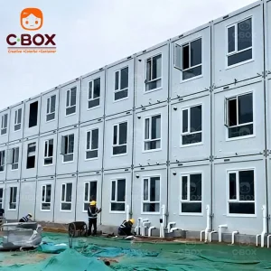 Cbox Wholesale Prefab Modular Worker Dormitory Construction Site Office Buildings Easy Assemble Flat Pack Container House