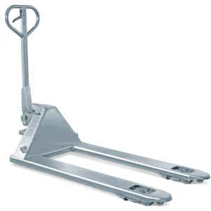 Stainless Steel Jack Fork Lift Adjustable Handling Tools Hand Pallet Truck
