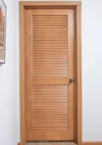 Mahogany Louvered Entrance Door