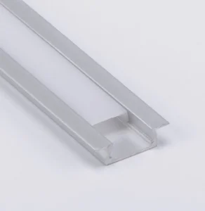 نظام قناة ألومنيوم مدمج مع غطاء، وأغطية نهائية، ومشابك تثبيت لتركيبات شرائط LED