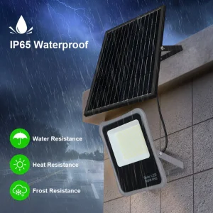 High Luminous Security Motion Sensor 200W LED Solar Flood Light Garden Outdoor IP65 Rechargeable