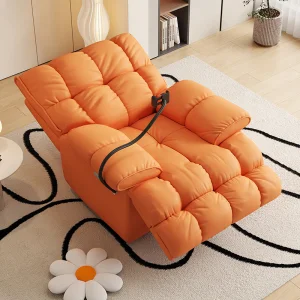 Modern Electric Revolving Reclinering Chair with Metal Frame