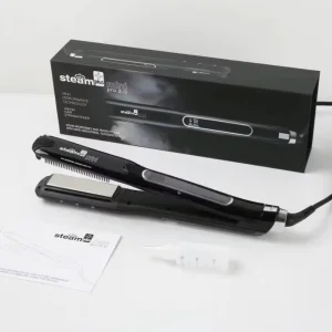 Adjustable Temperature Titanium Steam Hair Curler