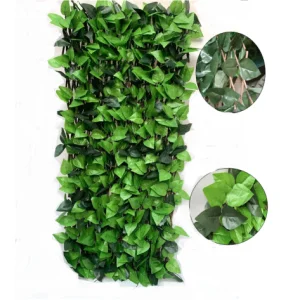 High-Quality Artificial Plant Expandable Willow Fence Trellis Hedge With Different Leaves Suppliers, Factories