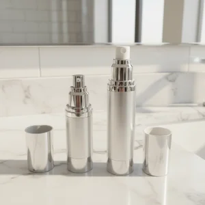 Luxury Airless Lotion Bottle Elegant Design 15ml 20ml 30ml Factory Direct Luxury Plastic Cosmetic Container Refillable PP