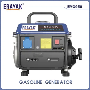 750W 650W Generador de Gasolina Pequeño de Marco Abierto Portátil Eyg950