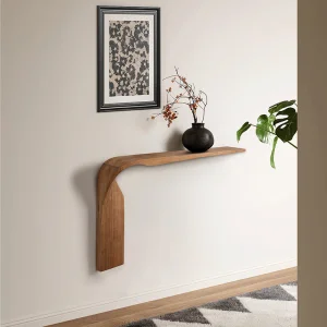 Minimalist Ash Wood Console Table
