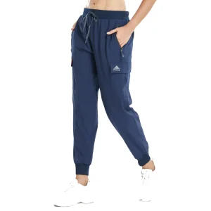 Womens Recycled Eco-Friendly Cargo Jogger Lightweight Quick Dry Hiking Stretching Pants Athletic Workout Lounge Casual Outdoor Water Repellent Jogger
