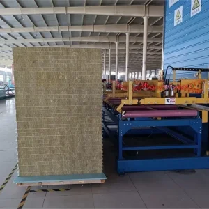 Fireproof Waterproof Thermal Insulation Sound Insulation Rock Wool Sandwich Panel Metal Wall Roof Clean Room Panel