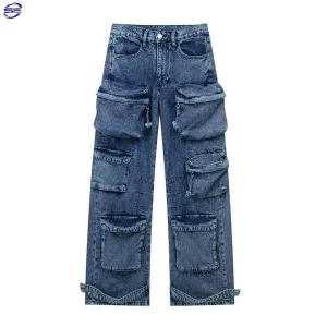 Cargo Denim Pants