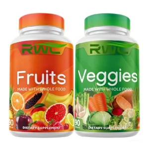 OEM Fruits And Veggies Capsules Food Supplement With Superfood Vegetables For Women Men Kids Fruits Veggies Capsules