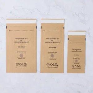 أكياس كرافت ذاتية الإغلاق للتعقيم الجاف بالحرارة القابلة للاستخدام مرة واحدة لأدوات الطب والأسنان ولوازم فن الأظافر