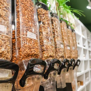 ECOBOX Cat Dog Pet Food Food Dispenser Cereals Beans Bulk Food Dispenser Grain Snacks Cashew Pistachio Gravity Bin Nuts For Shop