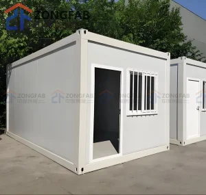 Foldable Flat Pack Container Toilet Insulated Building Fire Proof Prefab Modular