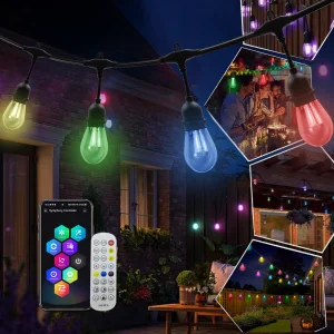 IP65 Waterproof RGBW String Bulb Smart App Control