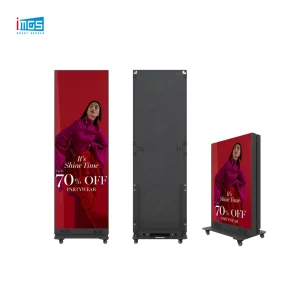 High Definition Vertical LED Poster Screen Interactive Portable Smart Indoor Advertising Display