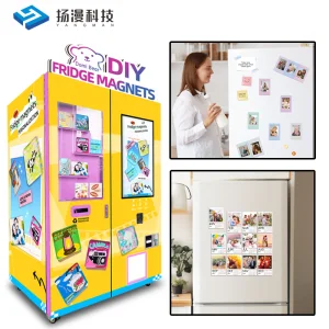 Manufacture Factory New Arrival Touch Screen DIY Fridge Magnet Vending Machine Intelligent Automatic Printing Machine 110V/220V