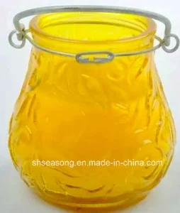 Glass Candle Holder / Glass Holder for Candle / Candle Jar (SS1302-2)