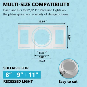 Modular Iron Mount For LED Panel Lights Drop Ceiling Ready Quick-Release Design