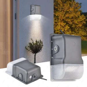 Building Exterior Wall Light Waterproof LED 20W 30W Outdoor Garden &amp; Street Dimmable Aluminum Wall Pack with 5-Year Warranty