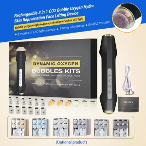 Professional 3 in 1 Handheld CO2 Bubble Oxygen Hydra Skin Rejuvenation Face Lifting Facial Beauty Device