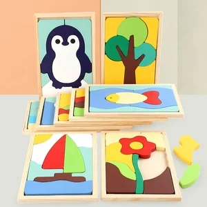 High Quality Customization Wooden Animals Jigsaw Puzzle