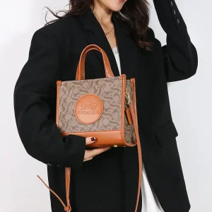 Classic Printed Leather Shoulder Bag Suitable for Formal and Daily Occasions