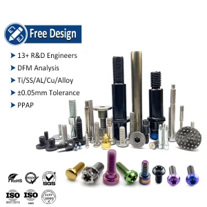 Stainless Steel Titanium Screws Bolts