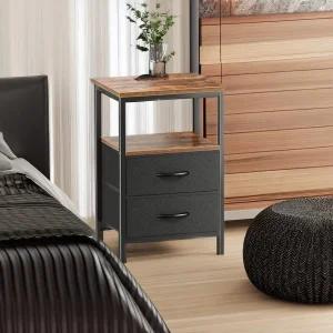Mesa de cabeceira com estação de carregamento, mesa de cabeceira com portas USB e tomadas