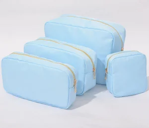 Large Capacity Travel Organizer Foldable Fashion Trend Durable Sustainable Reusable Waterproof Nylon Cosmetic Pouch Makeup Bag
