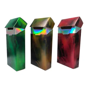 Custom Printed LOGO Silver Cardboard Foldable Cigarette Box