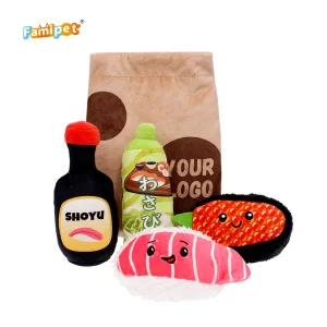 Famipet Manufacturer Custom Fast Food Plush Pet Toy