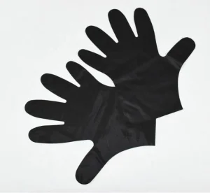 Biodegradable PE Eco Friendly Clear Blue Disposable PE Black Gloves