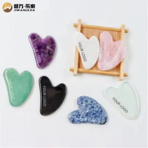 Custom Rose Quartz Gua Sha Tool for Face and Body Massage