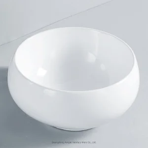 Hand Wash Basin Lavabo Round Bowl Shape Wash Sink Ceramic Porcelain Counter Top Sink Vessel Vanity Sink