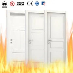 White Wooden Fire Rated Door