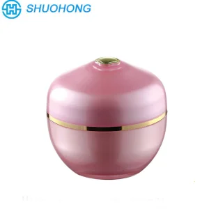Acrylic Luxury Fancy Oval Round Empty Double-Wall Cream Jar with PP Cup Cap in Double Wall for Cosmetic Body Hair Skin Care