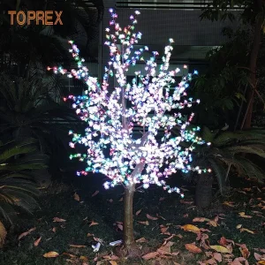 Multi-Color RGB LED Cherry Tree with Color Changing for Party Wedding Decoration