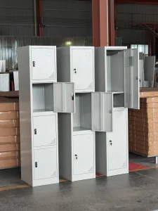Compact Efficient Design Space-Saving Steel Metal Storage Locker for Library