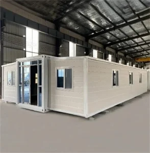 Casa modular prefabricada de lujo, casa plegable, cabaña para vacaciones y turismo