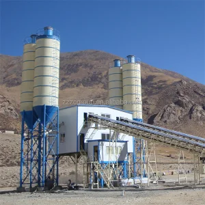 Large Capacity 60m3/h High Efficiency Electric Powered Concrete Mixing Plant Production Line with Motor & Engine