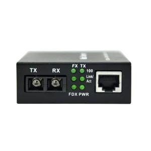 Plug-and-play 100Mbps SM Duplex SC 20km Single Mode Dual Fiber Media Converter Inficomo RD-GS2401-LX CE RoHS Certified 1 Year